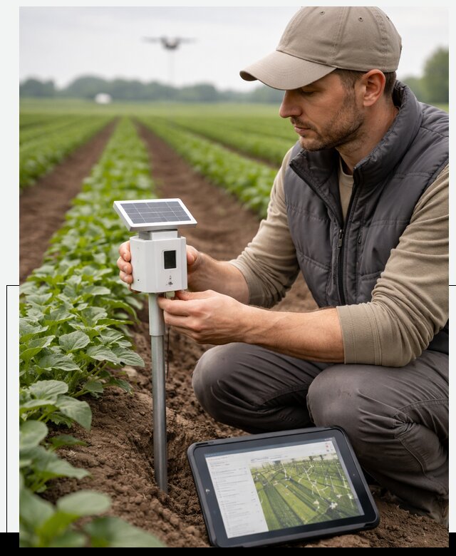 IoT мониторинг сельскохозяйственных полей и контроля в Люберцах